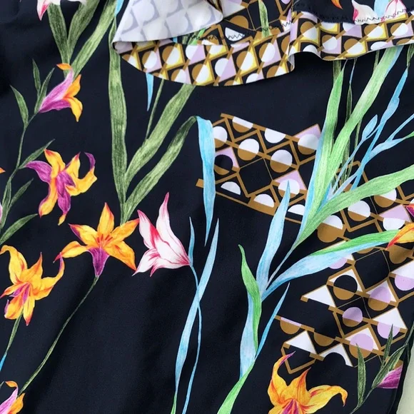 Trina Turk Fiji Ruffled Off Shoulder One Piece Flattering size 12 Large … - Picture 9 of 12